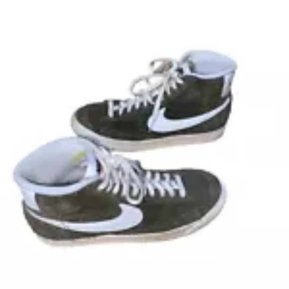Nike Blazer Mid ‘77 vintage Men’s 9 Shoe Olive /Coconut - Picture 4 of 14